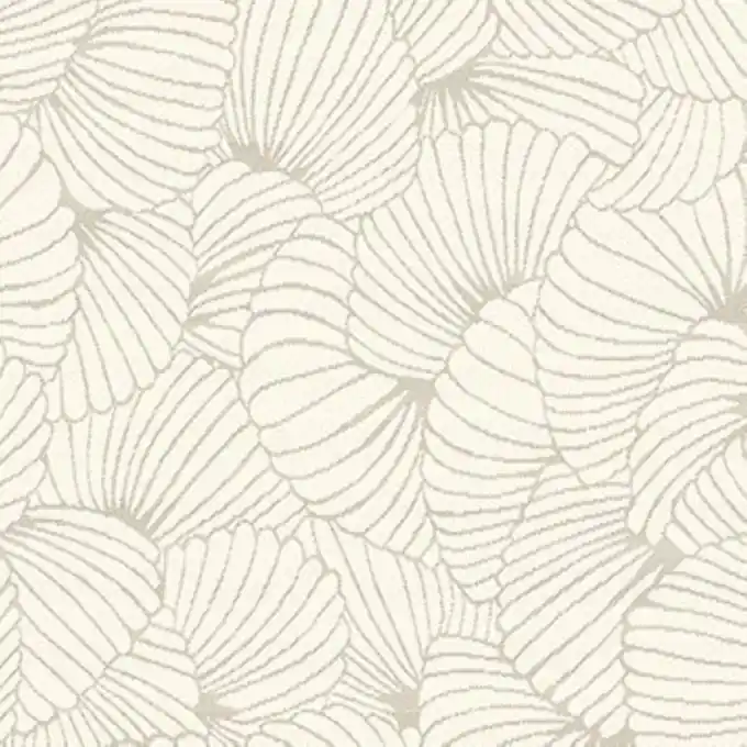 Auf Lager - Jacquard Muscheln - Ecru