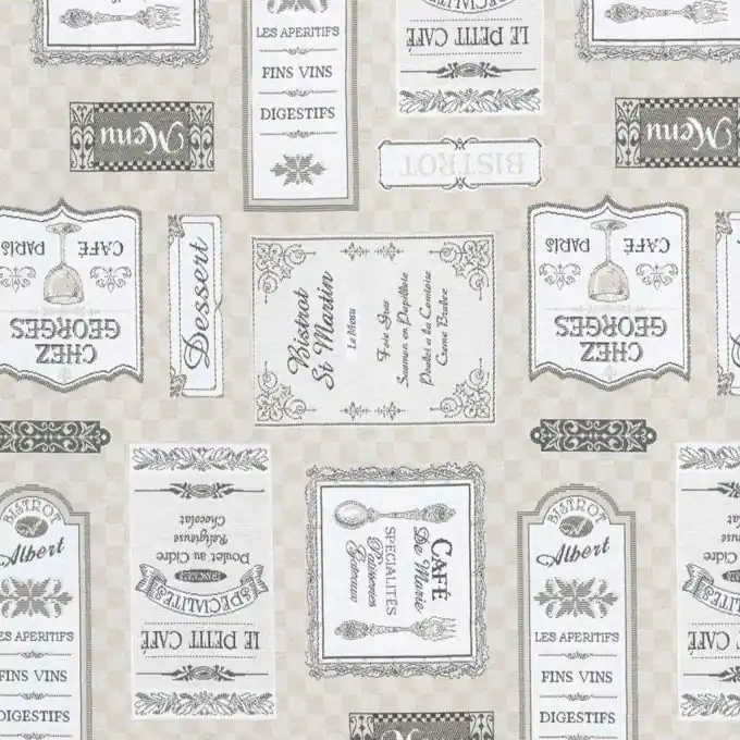 Nur solange der Vorrat reicht | Jacquard-Stoff La Carte, 140 cm Breite