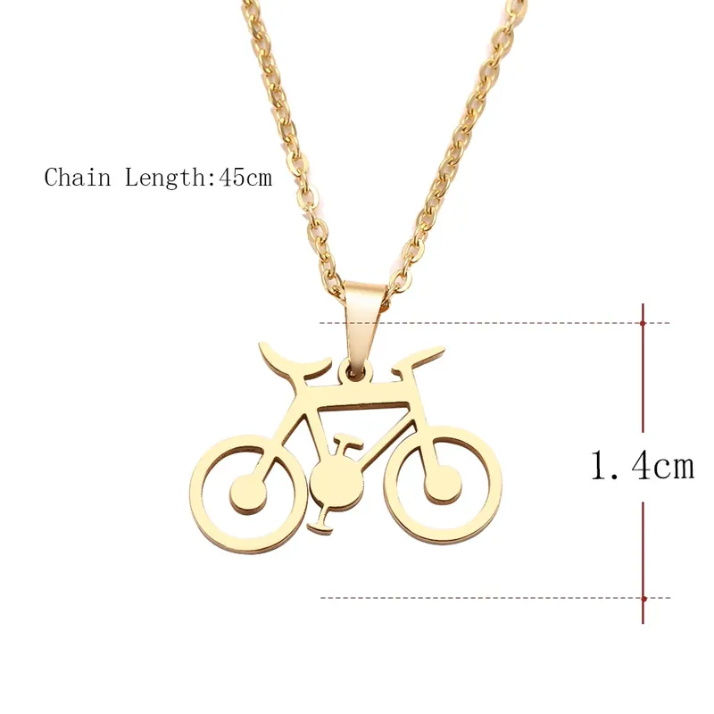 Online bestellbar - Halskette Fahrrad - Silber